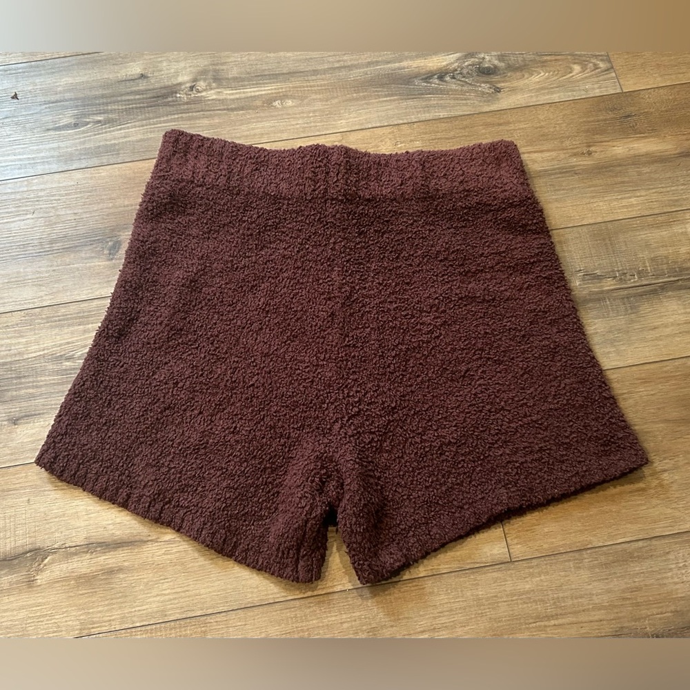 Skims Cozy Knit Shorts Teddy Brown 4X 5X